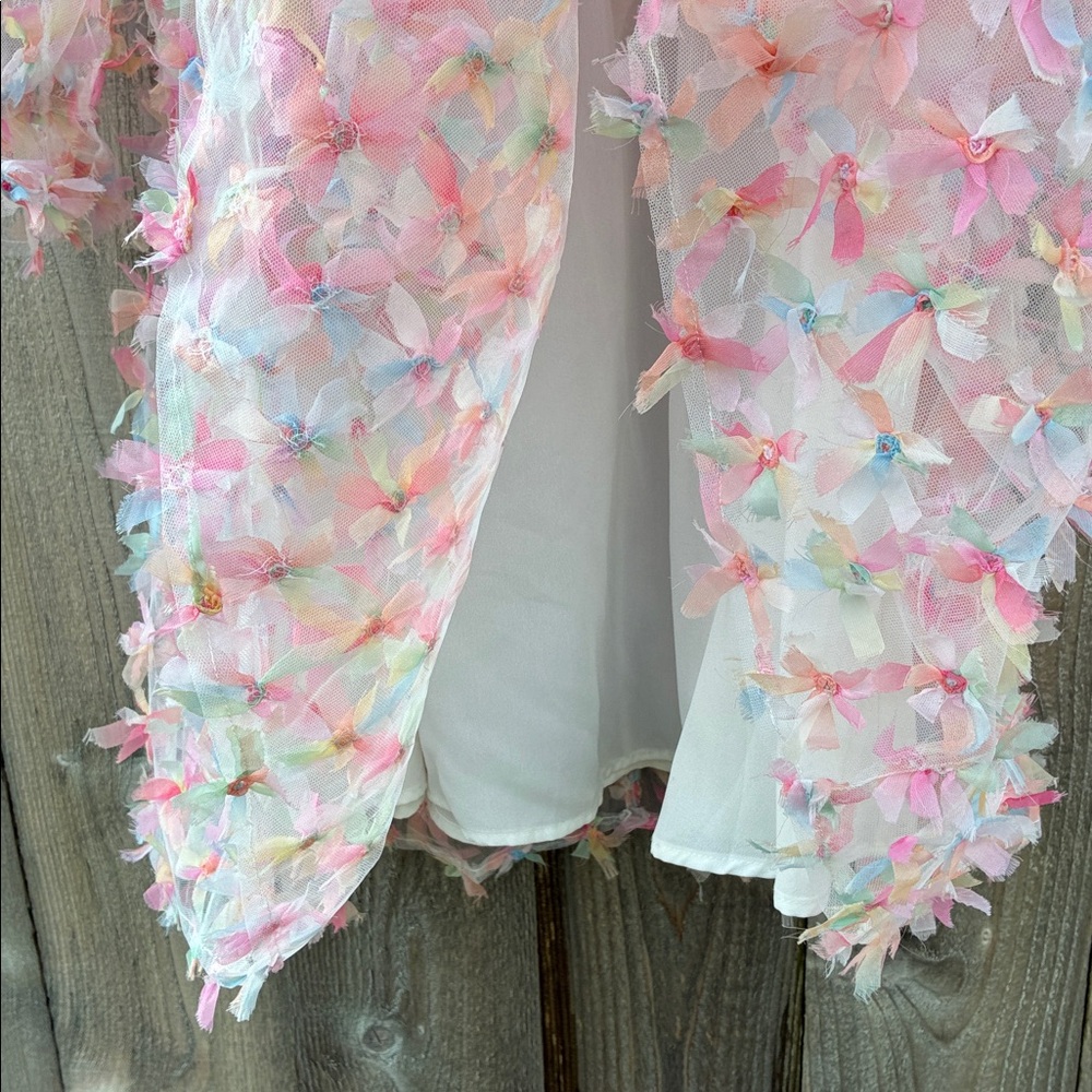 Pixie Dust Puff Dress- Multicolor Pink - image 6